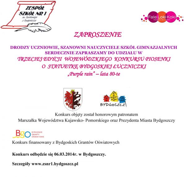 zaproszenie na konkurs p